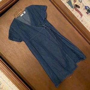 maternity denim dress